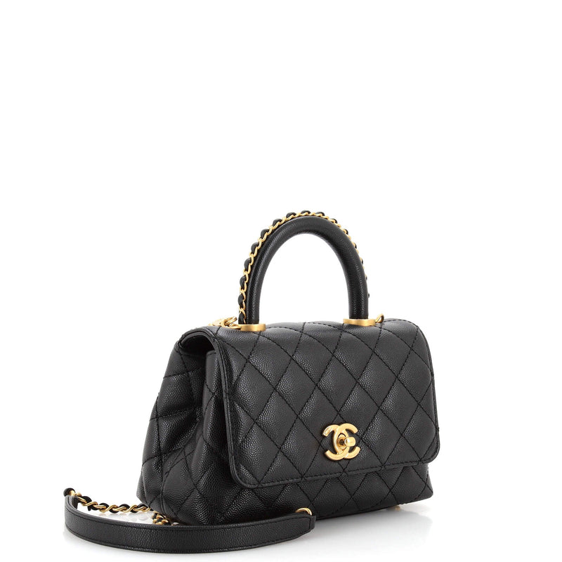 Chanel Coco Top Handle Bag Quilted