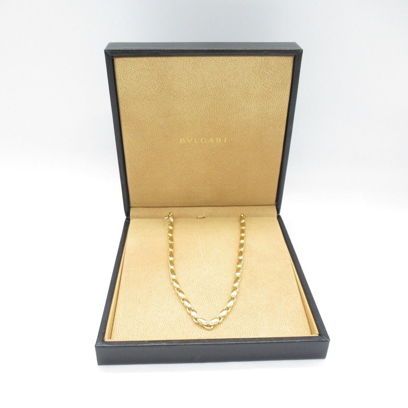 Bvlgari Rice Chain Necklace 18Kyg Yellow