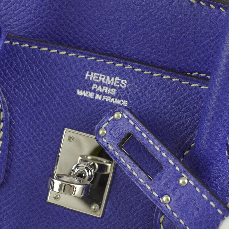 Hermes Blue Electric Epsom Birkin 25