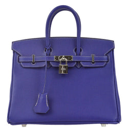 Hermes Blue Electric Epsom Birkin 25