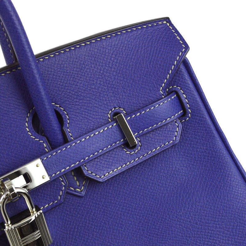 Hermes Blue Electric Epsom Birkin 25