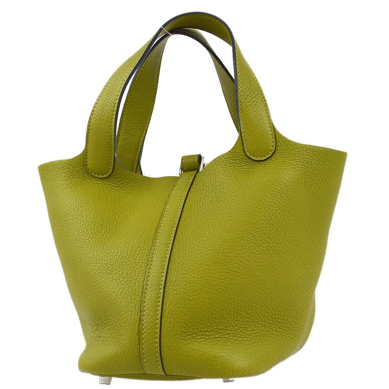 Hermes Green Taurillon Clemence Picotin