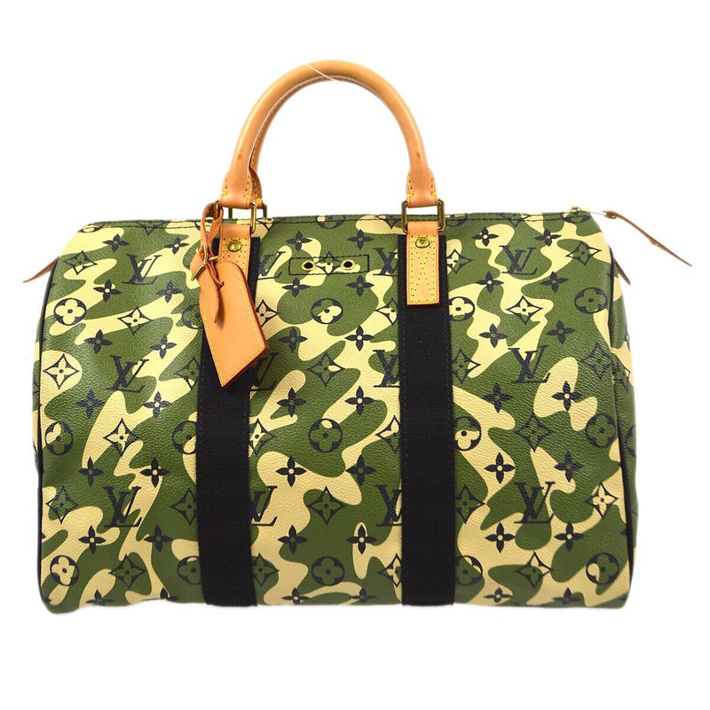 Louis Vuitton Green Ouflage Speedy 35