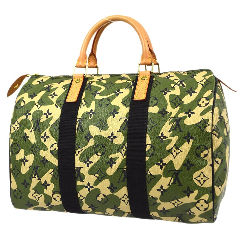 Louis Vuitton Green Ouflage Speedy 35