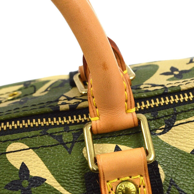 Louis Vuitton Green Ouflage Speedy 35