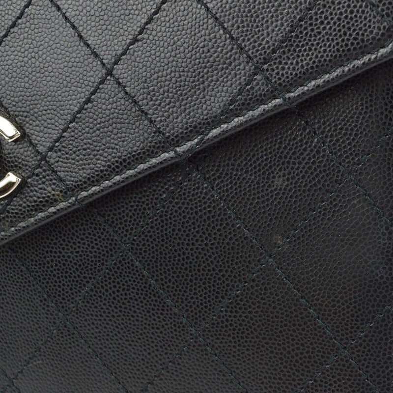 Chanel Black Caviar Top Handle Handbag