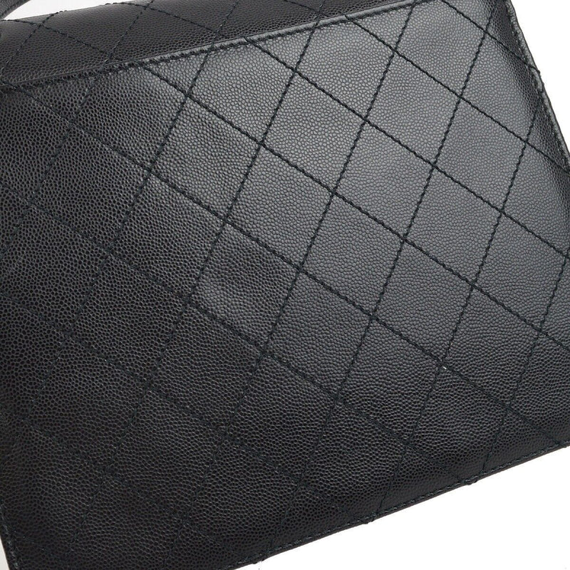 Chanel Black Caviar Top Handle Handbag