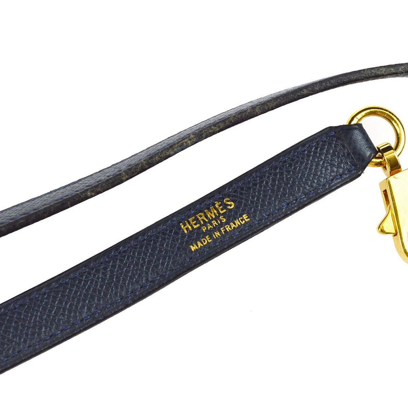 Hermes Navy Courchevel Kelly 28 Sellier