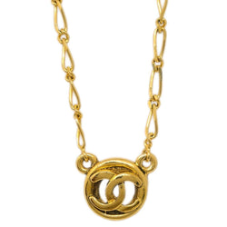 Chanel Medallion Pendant Necklace Gold