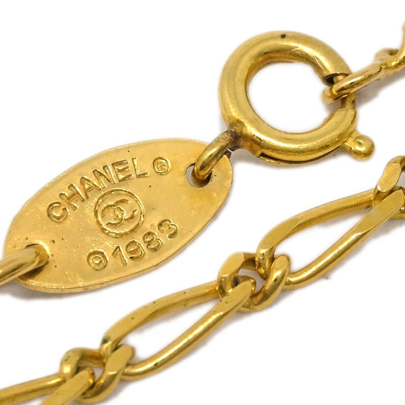 Chanel Medallion Pendant Necklace Gold