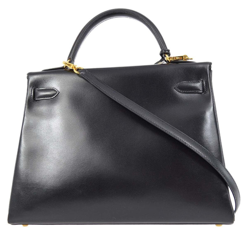 Hermes Black Box Calf Kelly 32 Retourne