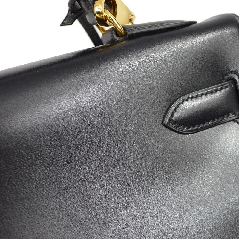 Hermes Black Box Calf Kelly 32 Retourne