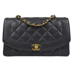 Chanel Black Caviar Medium Diana