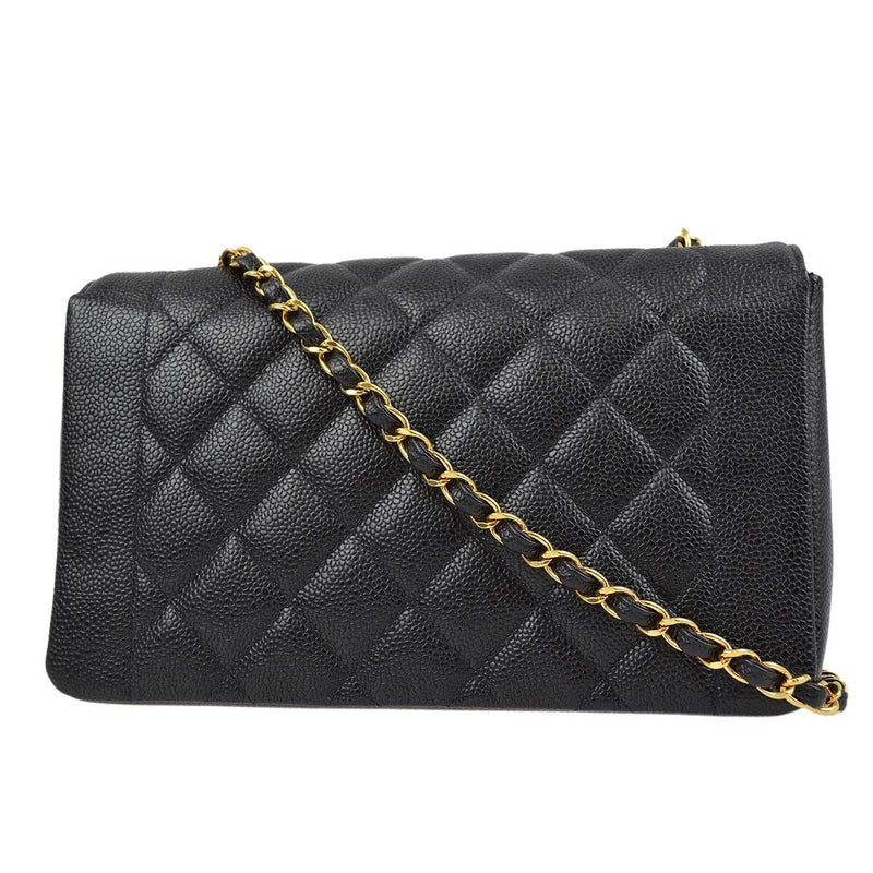 Chanel Black Caviar Medium Diana