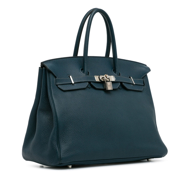 Hermès Togo Birkin 35 Blue Dark