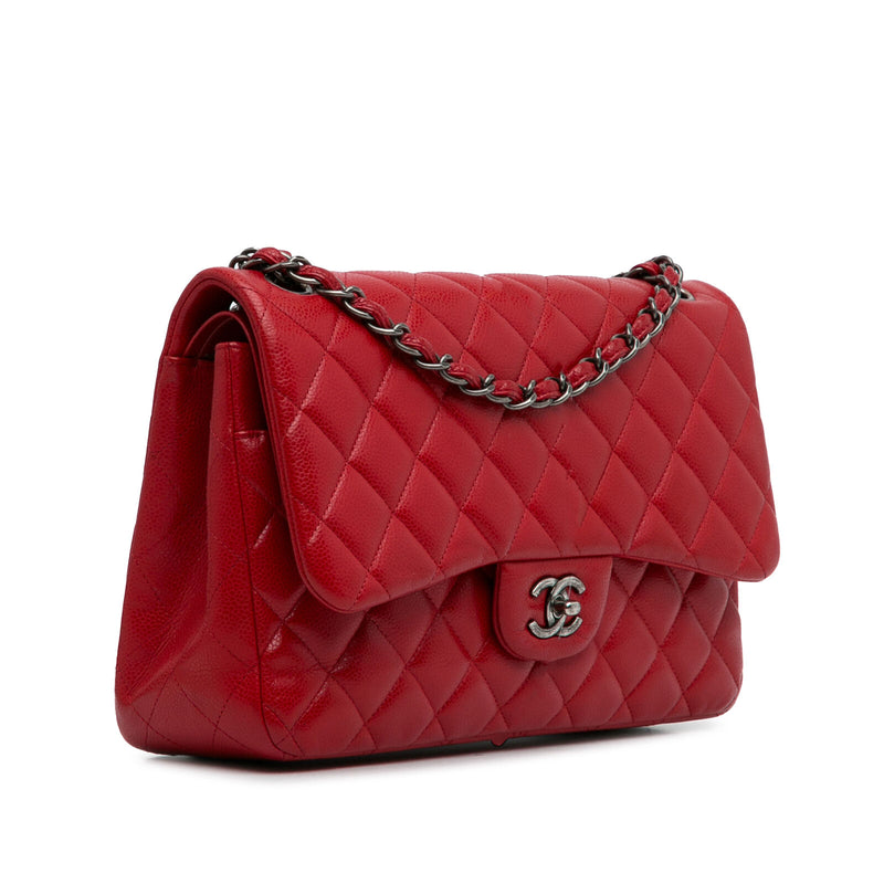 Chanel Jumbo Classic Caviar Double