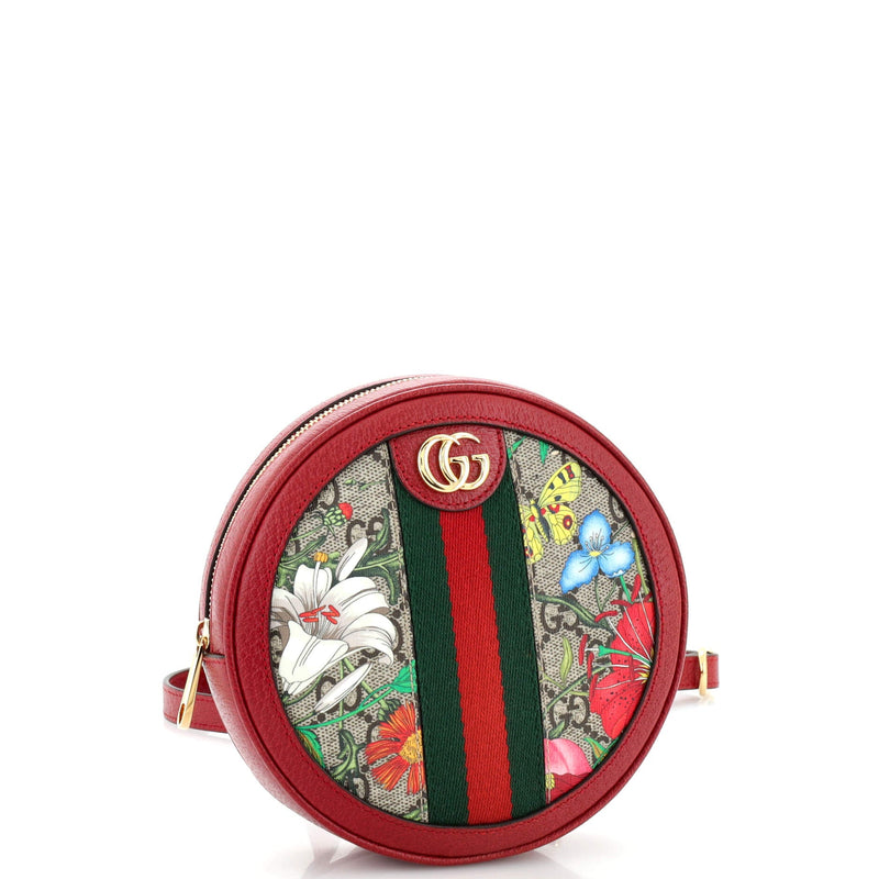 Gucci Ophidia Round Backpack Flora Gg