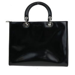 Christian Dior Lady Tote Hand Bag Patent