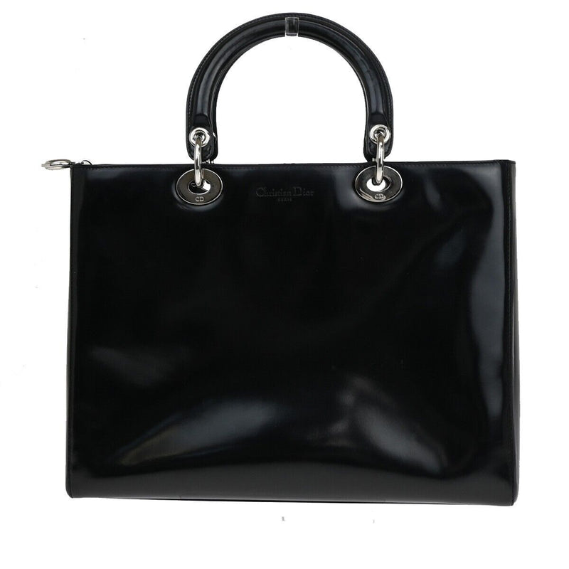 Christian Dior Lady Tote Hand Bag Patent