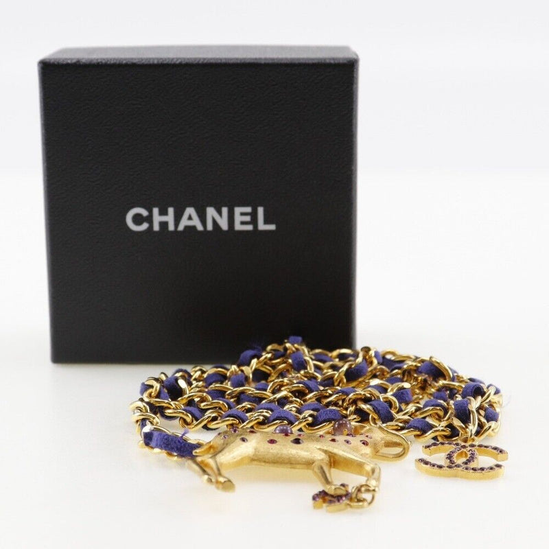 Chanel Chain Belt Plated Gold Women