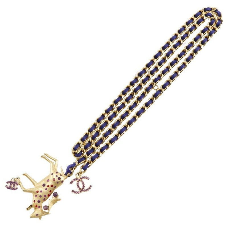 Chanel Chain Belt Plated Gold Women