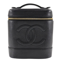 Chanel Vanity Handbag Caviar Skin Women