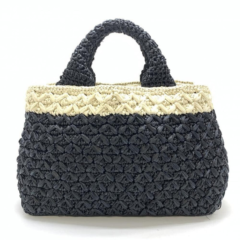 Prada Raffia Canapa Tote Bag Shoulder