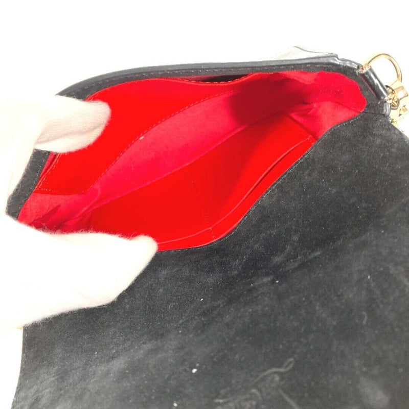 Christian Louboutin Clutch Bag Black Red