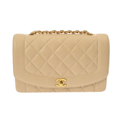 Chanel Diana Chainshoulder 9.8' Beige