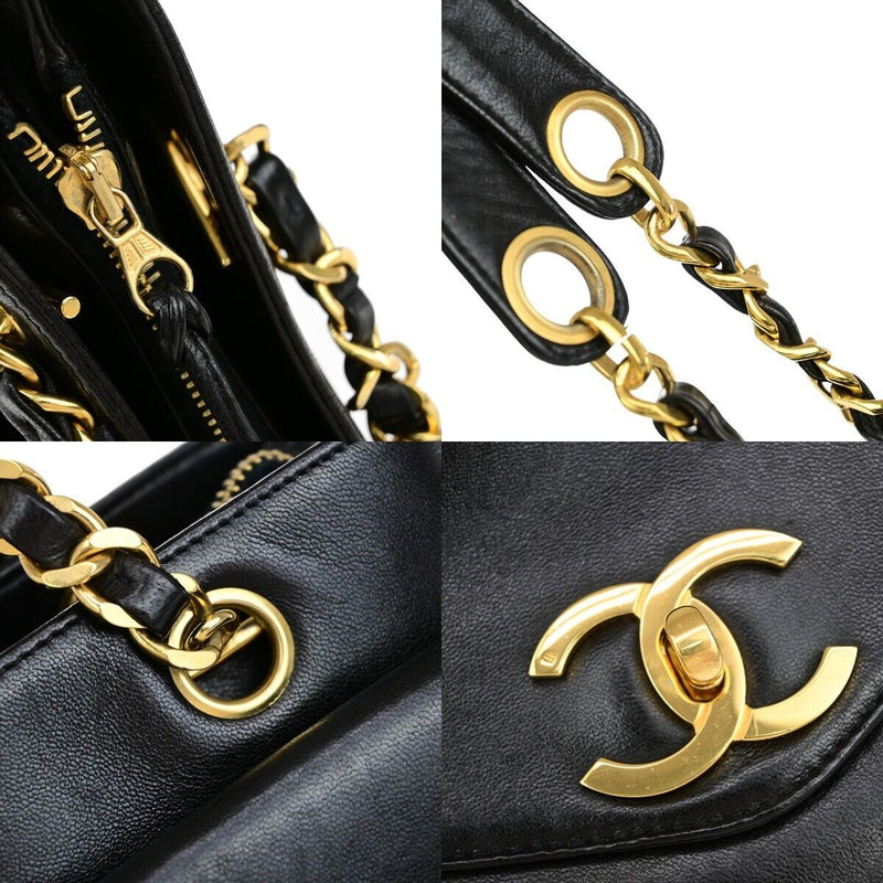 Chanel Cc Logo Chain Shoulder Tote Bag