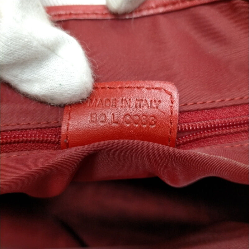 Christian Dior Tote Bag Red Canvas