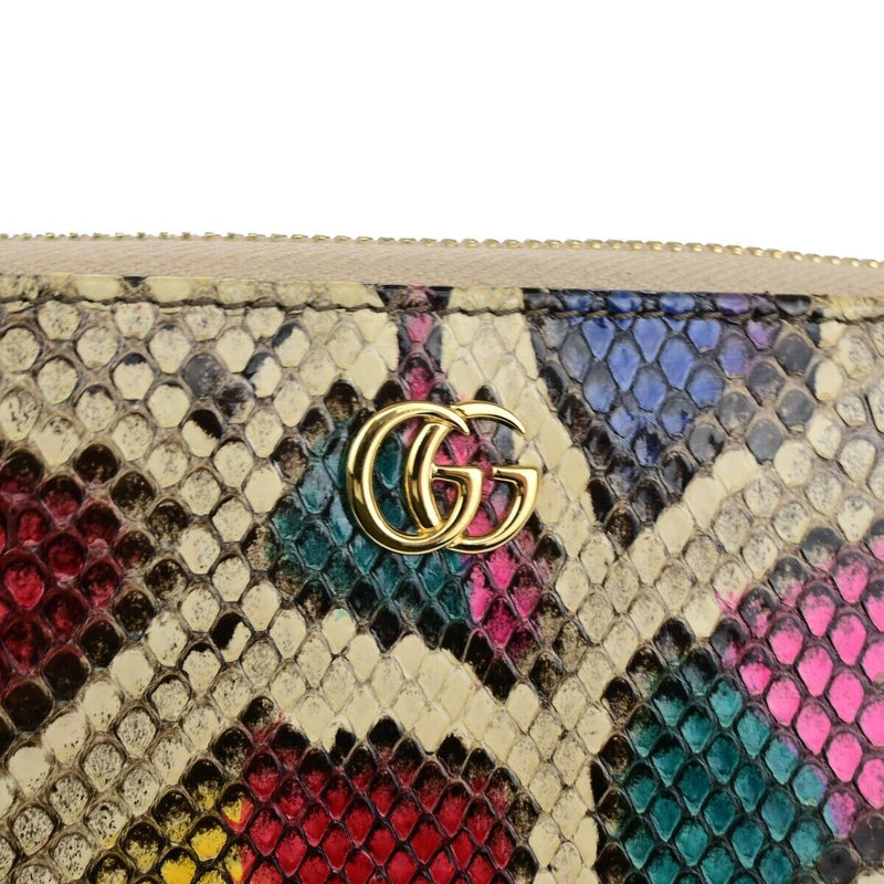 Gucci Gg Long Zipper Wallet Purse Exotic