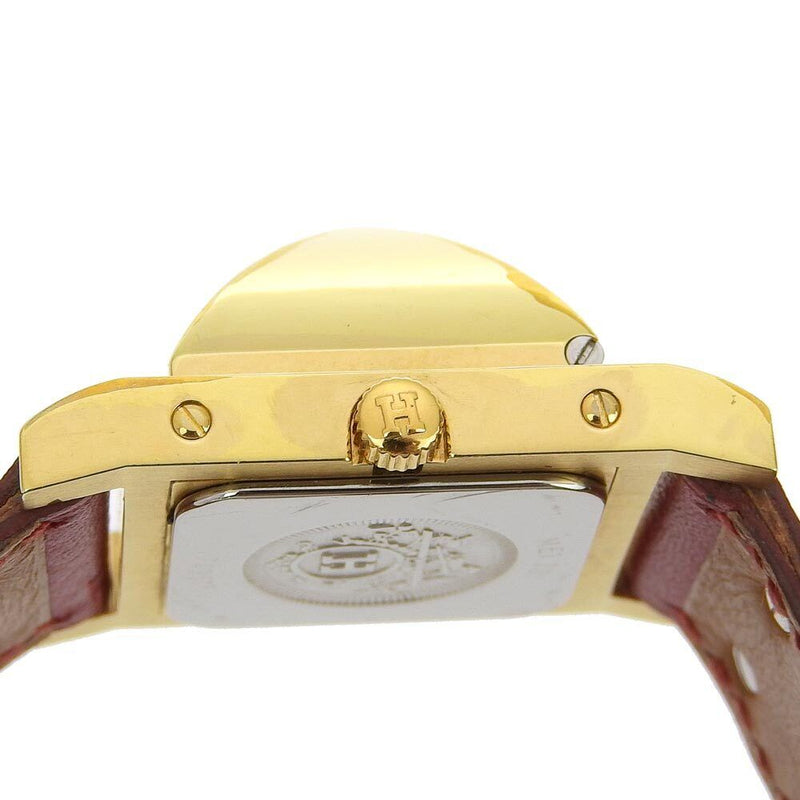 Hermes Medor Watches Wine-Red/Gold