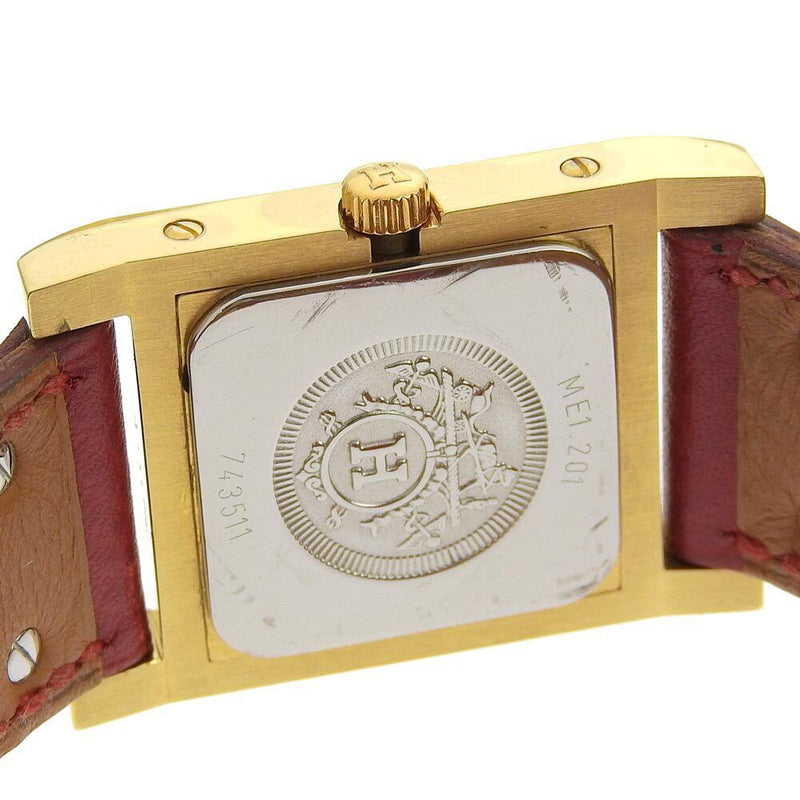 Hermes Medor Watches Wine-Red/Gold