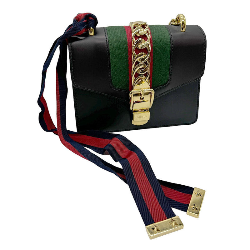 Gucci Sylvie Shoulder Bag Navy