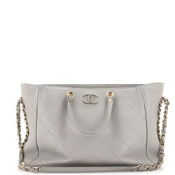 Chanel Cc Chain Shopping Tote Stitched