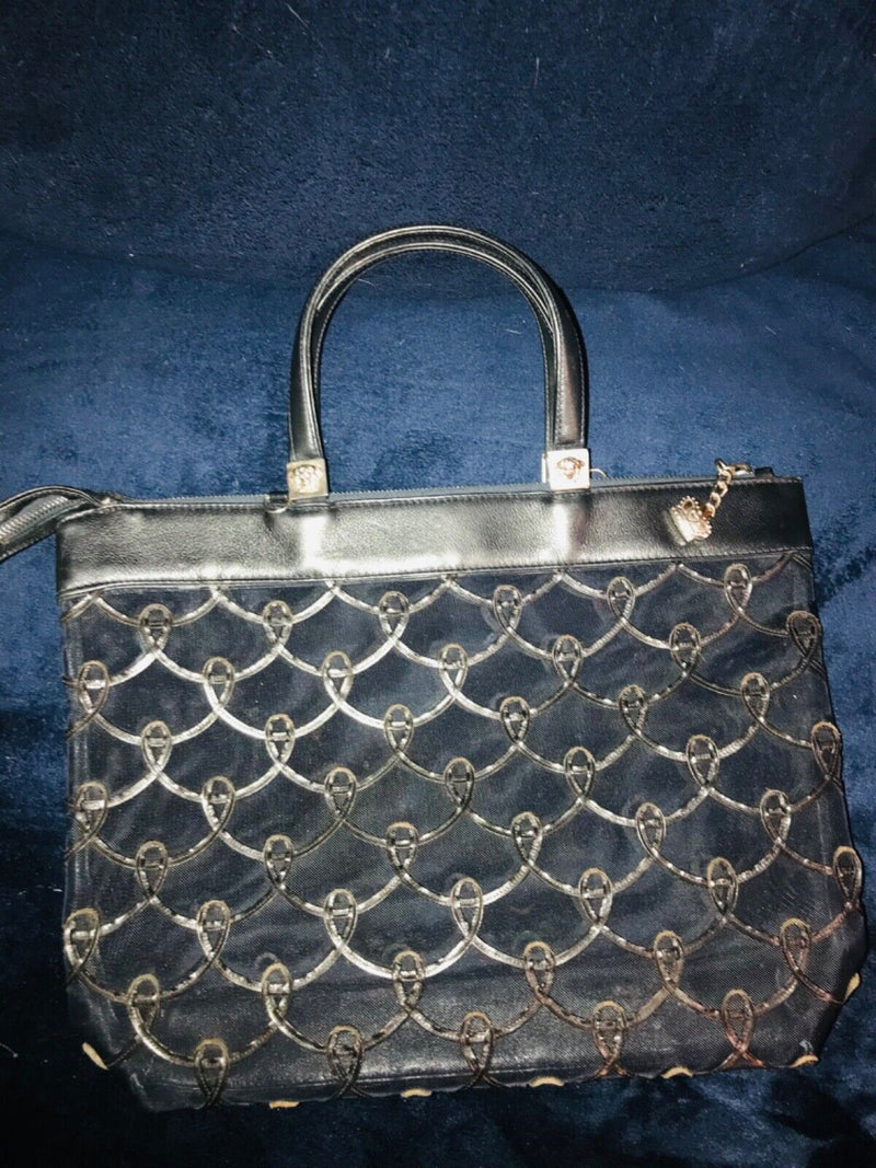 Gianni Versace Medusa Mesh Vintage Tote