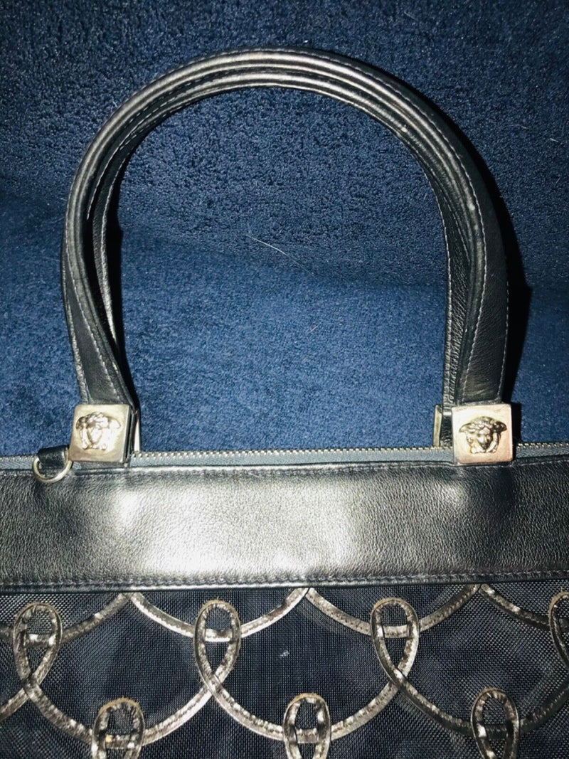 Gianni Versace Medusa Mesh Vintage Tote