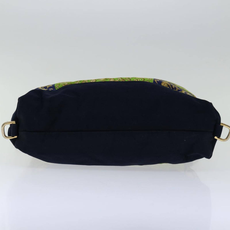 Gianni Versace Shoulder Bag Canvas Navy