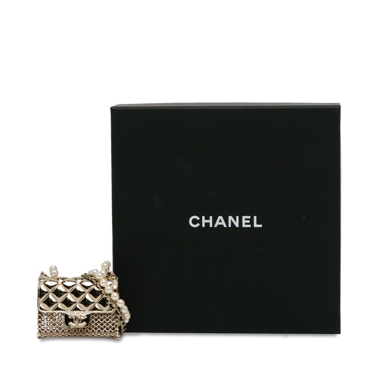 Chanel Faux Pearl And Leather Chain