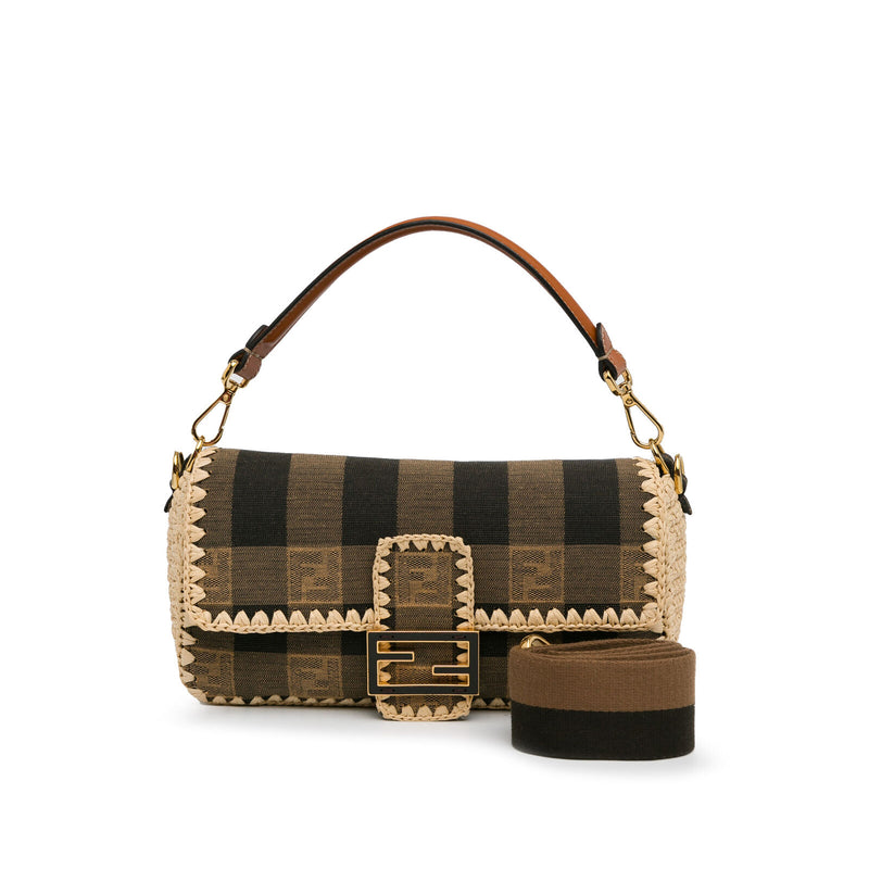 Fendi Pequin Gingham Canvas And