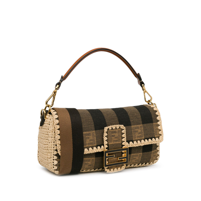 Fendi Pequin Gingham Canvas And