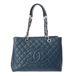 Chanel Gst Grand Shopping Tote Blue Bag