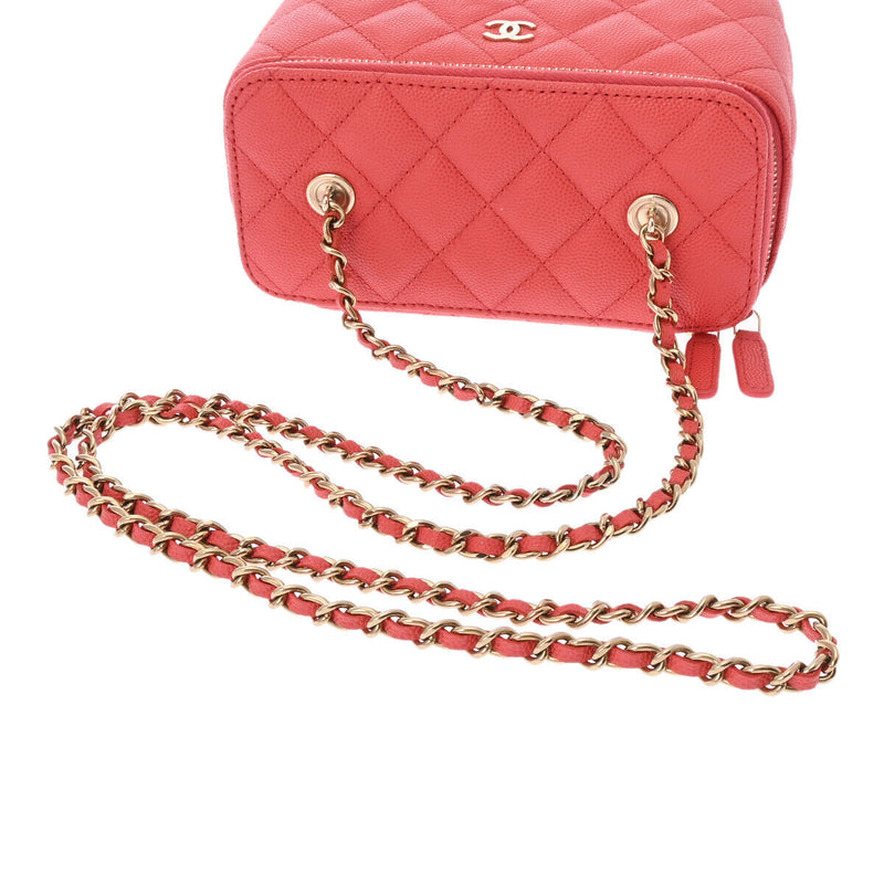 Chanel Matrasse Chain Vanity Pinkorange