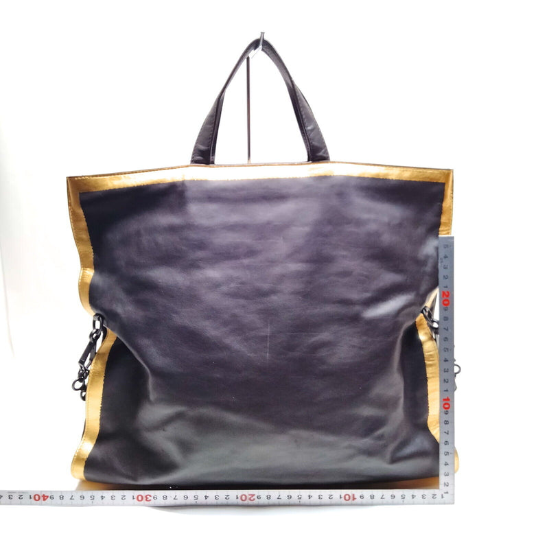 Bottega Veneta Tote Bag Black Leather