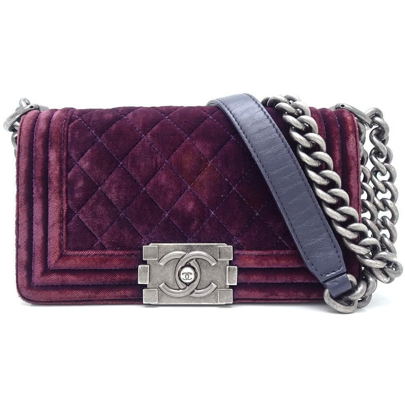 Chanel Shoulder Bag Boy Velor