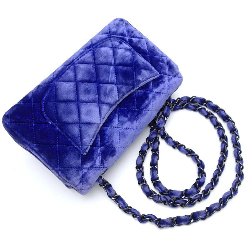 Chanel Shoulder Bag Mini Matelasse Velor