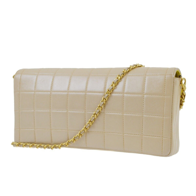 Chanel Metallic Beige Lambskin East West