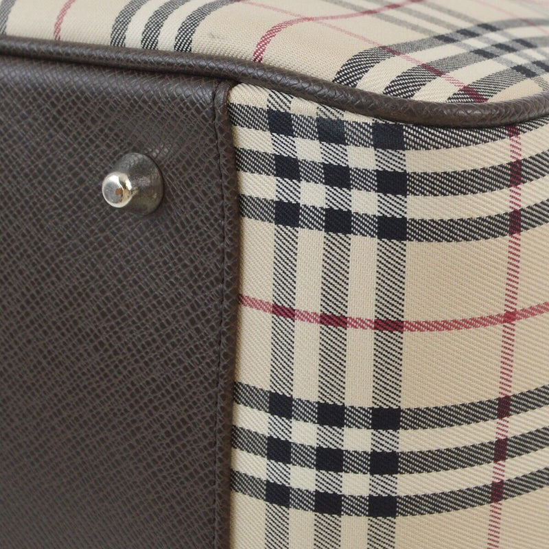 Burberry Beige Brown Check 2Way Duffle