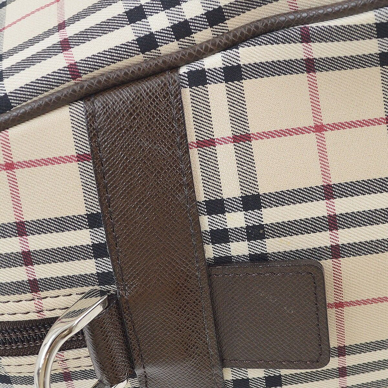 Burberry Beige Brown Check 2Way Duffle